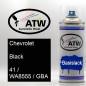 Preview: Chevrolet, Black, 41 / WA8555 / GBA: 400ml Sprühdose, von ATW Autoteile West.